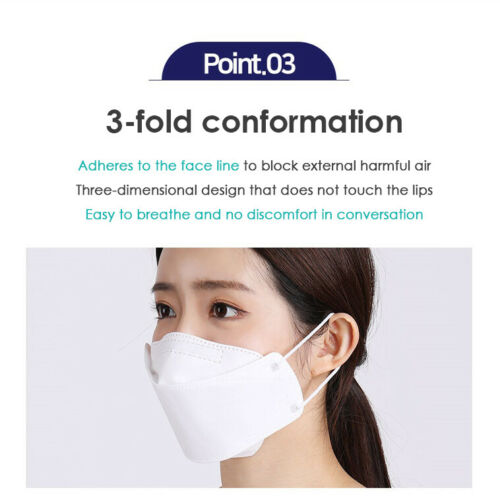 KF94 10PCS/20PCS 4 Protective Layer 3D Filter Adult Face Mask (Made in Korea)
