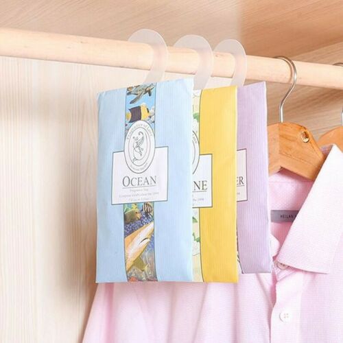 Free shipping- 6pcs Scented Hanging Wardrobe Sachets Freshener Fragrance Freshener Air Drawer Room