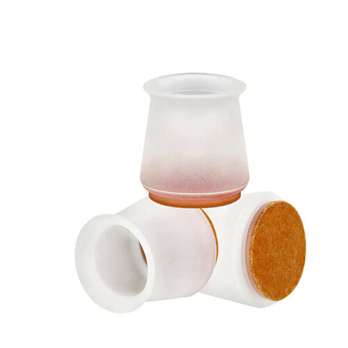 Free shipping- Upgraded 12pcs Silicone Chair Leg Covers Floor Protectors Table Furniture Feet Cap Felt Pads